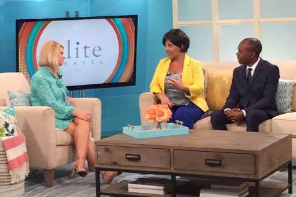 Image: Minister for Tourism, Dominic Fedee and CEO for Elite Travel, Tammy Levent, on ABC Tampa Bay’s Morning Blend Show.