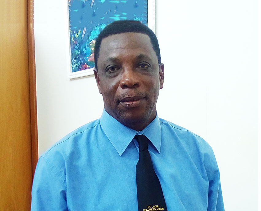 Image of President of the St. Lucia Teachers Union (SLTA), Julian Monrose