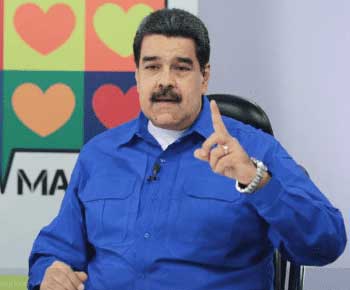 Image of Venezuelan President, Nicolas Maduro.