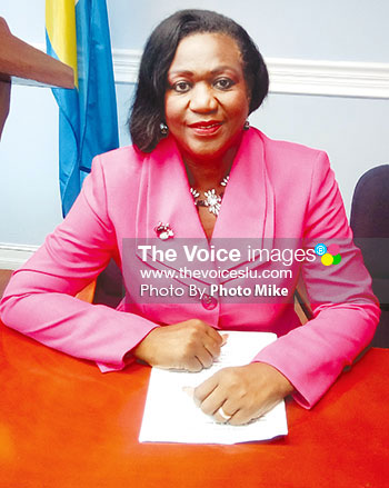 Image of National Awards Committee’s chairperson, Senator Mauricia Thomas-Francis