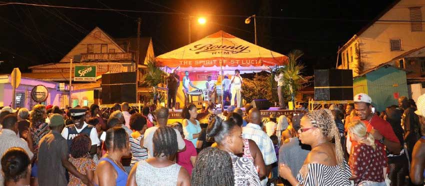 Image: Calypsonian Herb Black performs for the large crowd last week Friday.