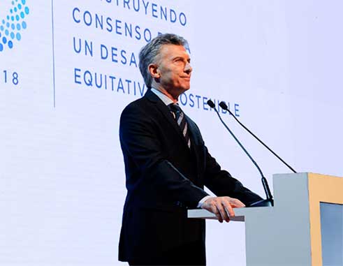 Image of President Mauricio Macri of Argentina.