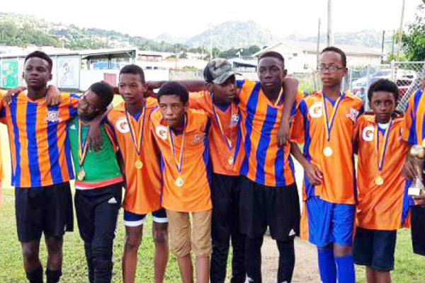 Image: A picture moment for VSA as they celebrate their CCC Youth Tournament victory.
