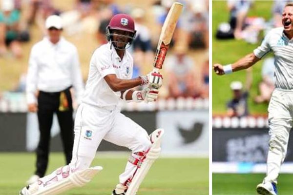 Image: (L-R) West Indies opening batsman Kraigg Brathwaite had scores of 24 and 91; Neil Wagner picked up 9 for 141 in the match for New Zealand.
