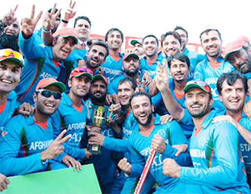 Image of Afghanistan cricketers