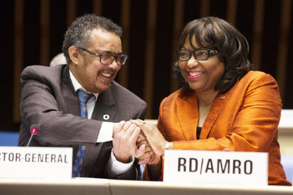 Image of Dr. Carissa Etienne (right).