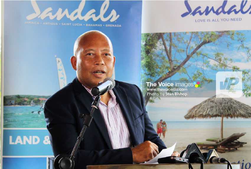 Image of Sandals Saint Lucia Resorts Managing Director, Winston Anderson. [PHOTO: Stan Bishop]