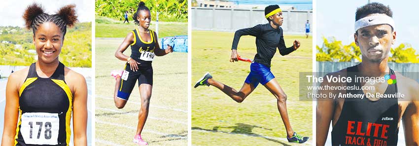 Image: (L-R) Lizzie Alexander, Kamani Alphonse and Taric Xavier and Armani Modeste. (PHOTO: Anthony De Beauville)