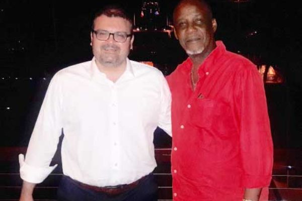 Image of Mayor of Naxos, Mr. Ioannis Margaritis, & Mayor of Castries, Peterson D. Francis