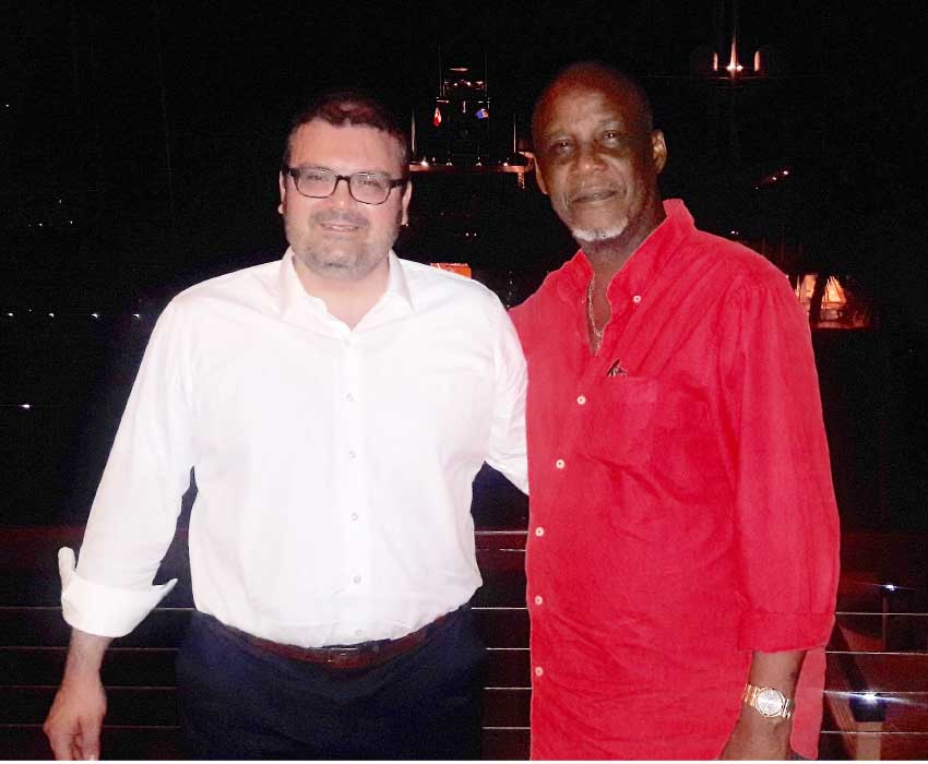 Image of Mayor of Naxos, Mr. Ioannis Margaritis, & Mayor of Castries, Peterson D. Francis