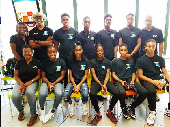 Image: A photo moment for members of the CARIFTA Team (SJSC).