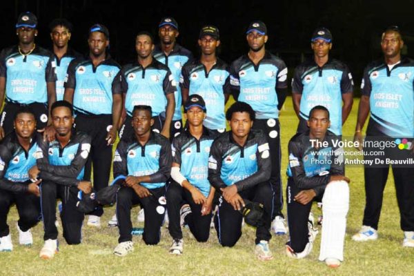 Image: Gros Islet Knight Riders set to take on Choiseul Craft Masters. (PHOTO: Anthony De Beauville)