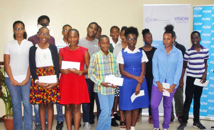 Image of some of Flow’s Scholarship winners.