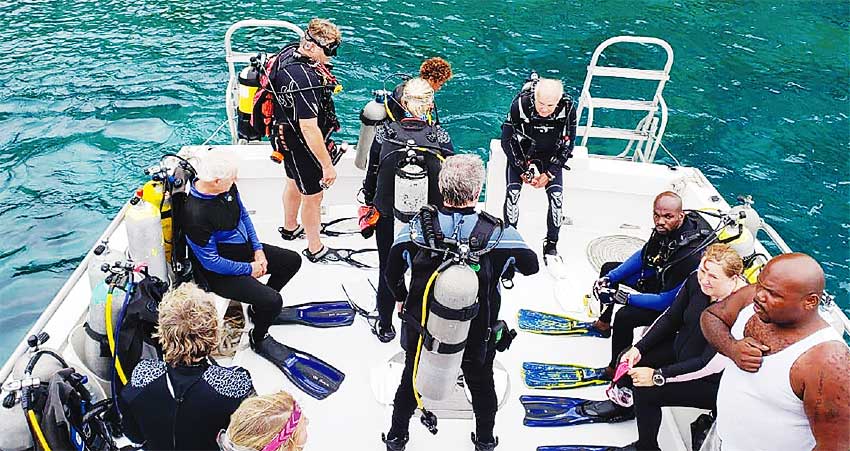Image of North American Divers loved what they saw in underwater Saint Lucia – and promised to spread the word.