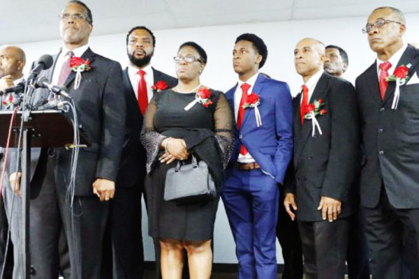 Image of the family of 26-year-old Botham Jean