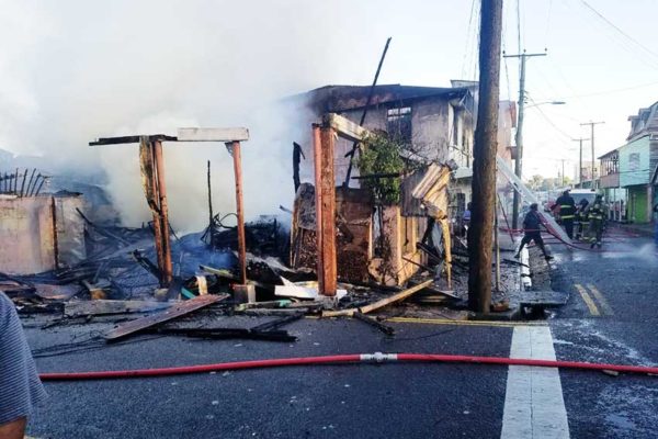 Fire completely destroyed The "Glasgow" house