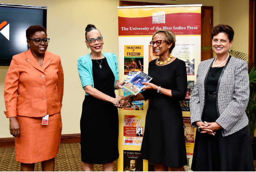 Image: The University also took the opportunity to present a special collection of UWI Press publications to the IDB covering socio-economic development and history of the English-speaking Caribbean.