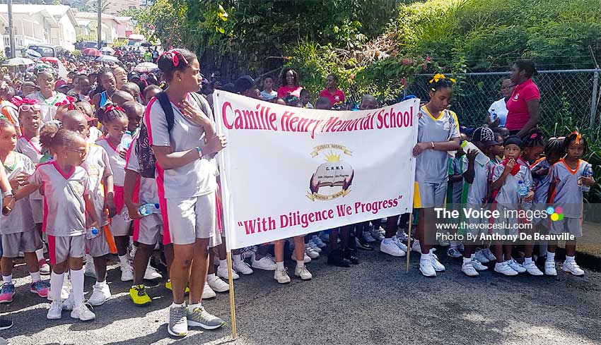 Image: Camille Henry Memorial School came out in full force. (PHOTO: Anthony De Beauville)