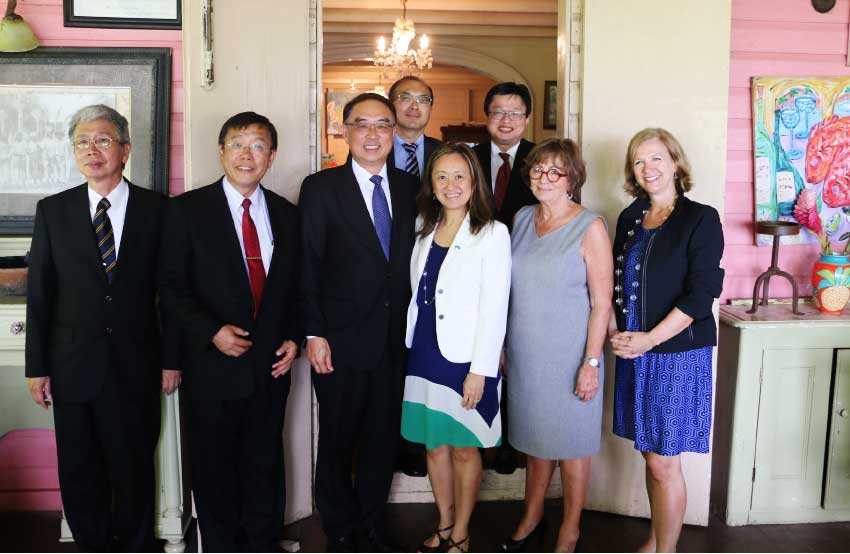 Image of Taiwanese and U.S. delegations at this week’s meeting.