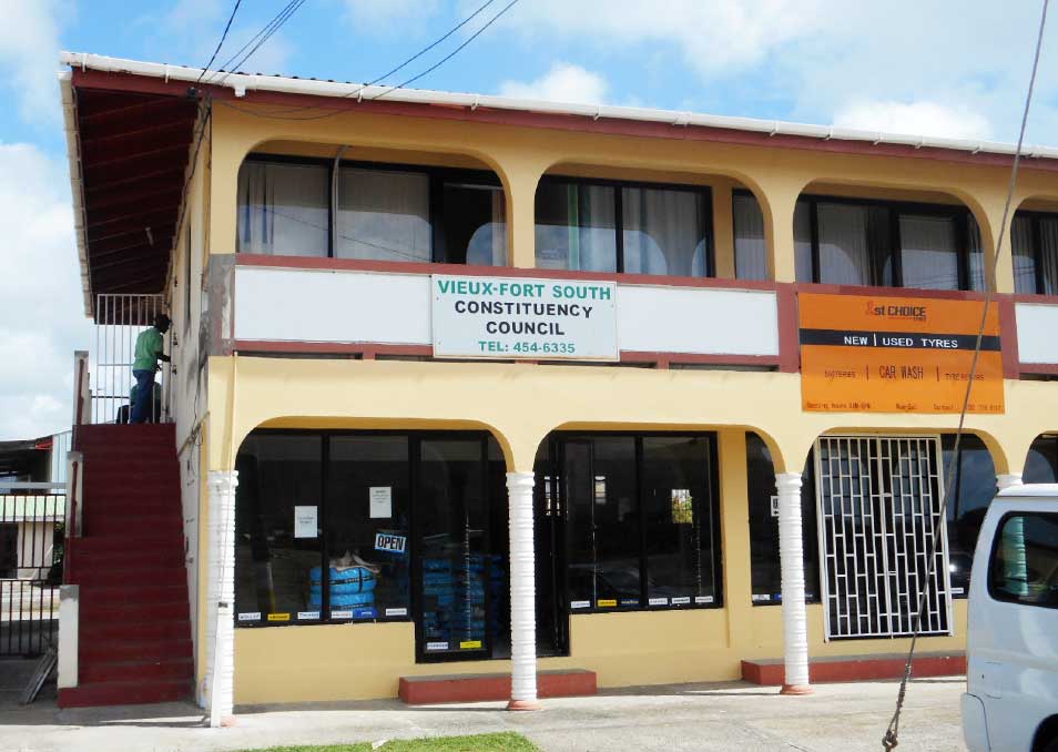 Image: The office of the Vieux Fort South Constituency Council.