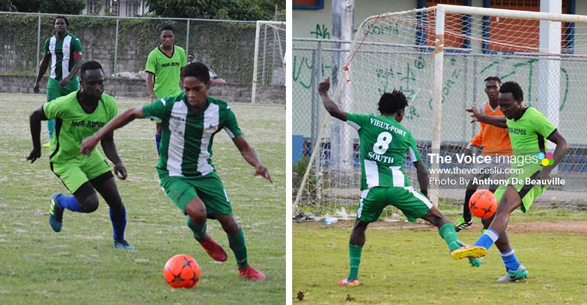 Image: Some of the action between Mon Repos and Vieux Fort South .(PHOTO: Anthony De Beauville)