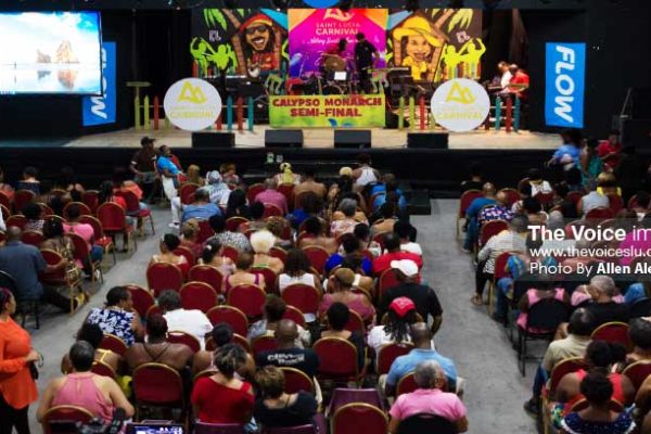 Image of patrons at the Calypso Semi-Finals at the National Cultural Center on June 30th. [photo: ALLEN ALEXANDER]