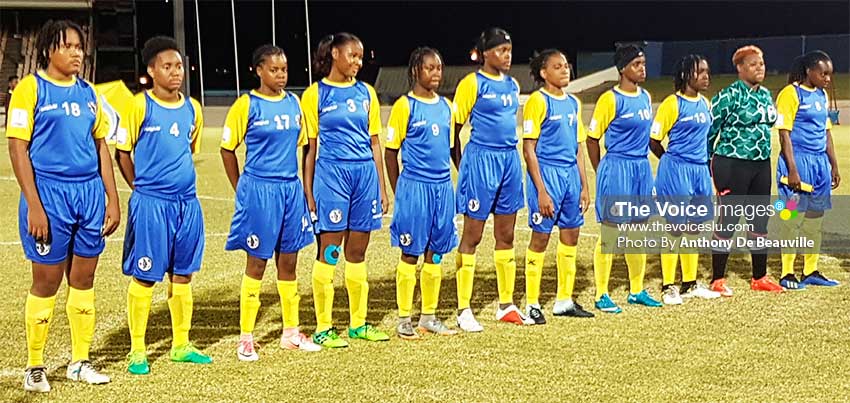 Image: Team Saint Lucia set to play Saint Vincent and the Grenadines at 8.00 p.m. (PHOTO: Anthony De Beauville)