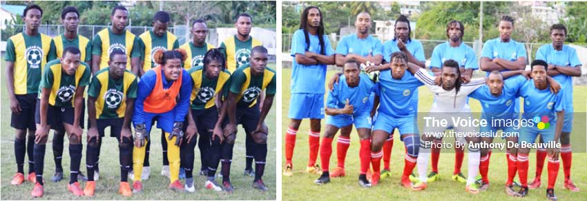 Image: (L-R) Home team Babonneau set to play La Clery; Group A leaders, Canaries takes on Laborie. (Photo: Anthony De Beauville) 