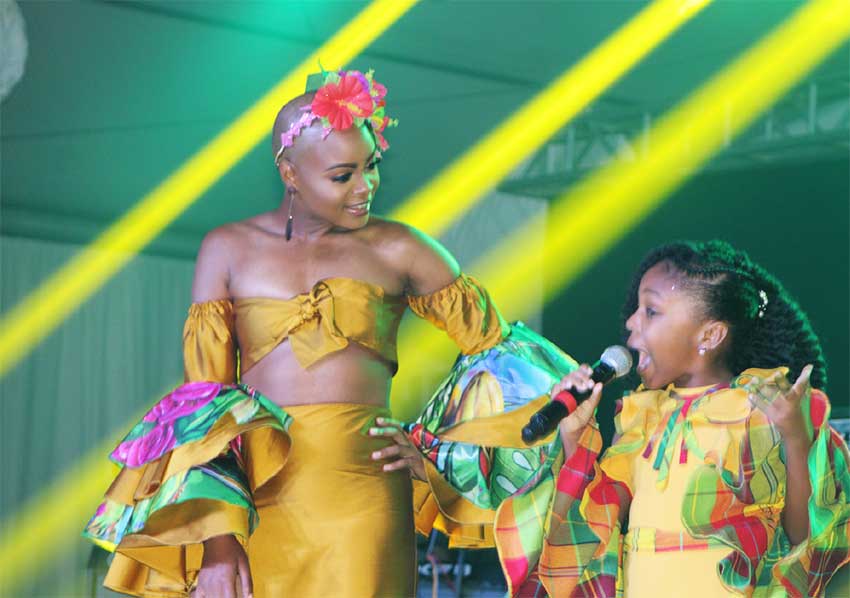 Image of Curmiah Lisette and 8-year-old Thandi Wilson mesmerized the audience.