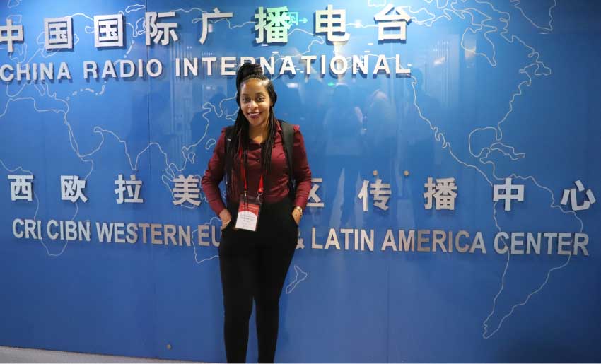 Image of Freelance/copywriter Mindy-Luquiana Chicot at China Radio International.