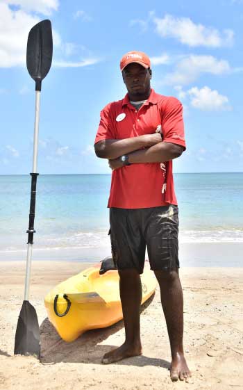 Image of Ridley Alexander, Watersports Attendant at Sandals Halcyon Beach Resort.