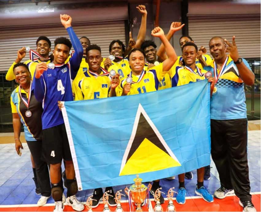 Image: Saint Lucia 2019 ECVA Under 20 male champions. (Photo: ECVA)