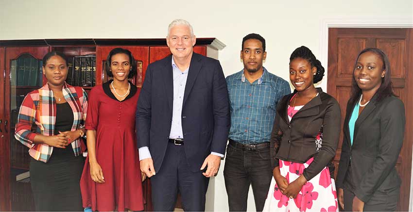 Image: Prime Minister Allen Chastanet with the current NYC Executive.