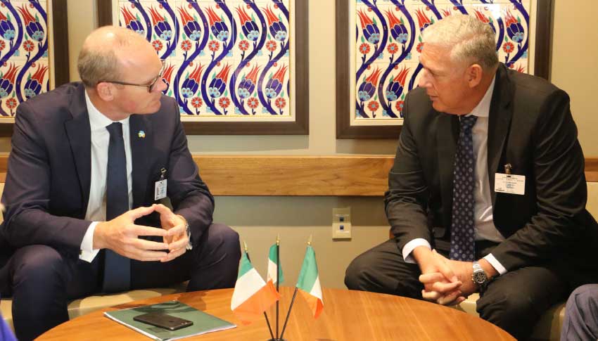Image: Bilateral meeting with Ireland Deputy Prime Minister and Prime Minister Allen Chastanet. 