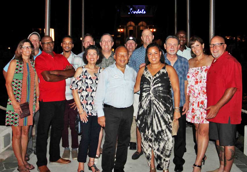 Image of Golf professionals visiting Sandals Resorts in Saint Lucia. 