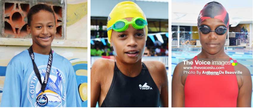 Image: (L-R) Maliyah Henry (Southern Flying Fish), JasmieSteide (Sharks) and  Anyka Holder (Southern Flying Fish). 
