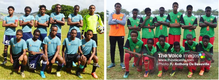 Image: (L-R) Some of the player’s who will be in action in the CFC/ BOSL/LUCELEC Youth Tournament this           weekend. (Photo: Anthony De Beauville) 