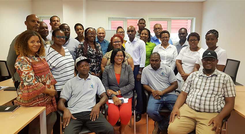 Image: The delegation from the University Hospital of Martinique with representatives from Saint Lucia’s health sector. 