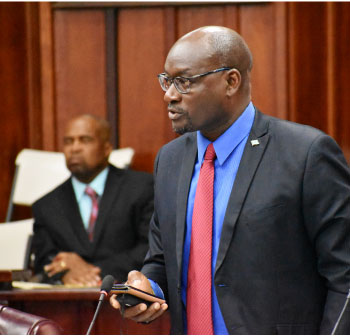 Image of Parliamentary Representative for Vieux Fort North, Moses Jn Baptiste