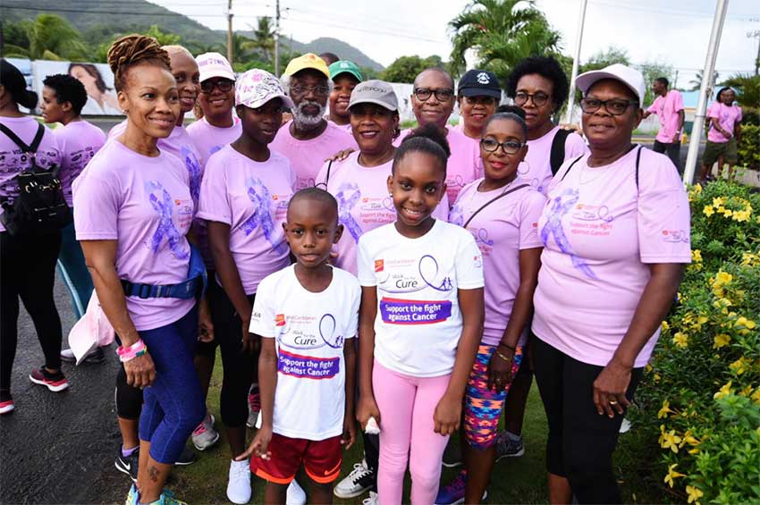 Image: Saint Lucians of all ages supported this year’s Walk for The Cure. 