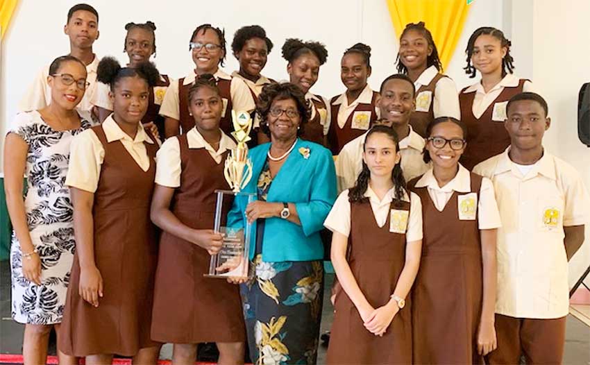 Image: Winning smiles from Entrepot Secondary School students.
