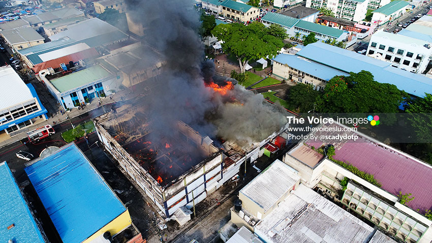 Image of Adjodha Building on fire
