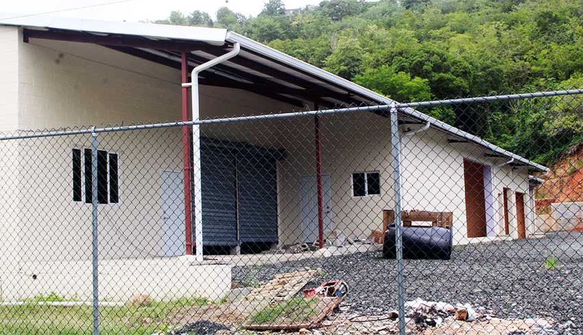Image of Factory shell – location of Caribbean Quality Meats. 