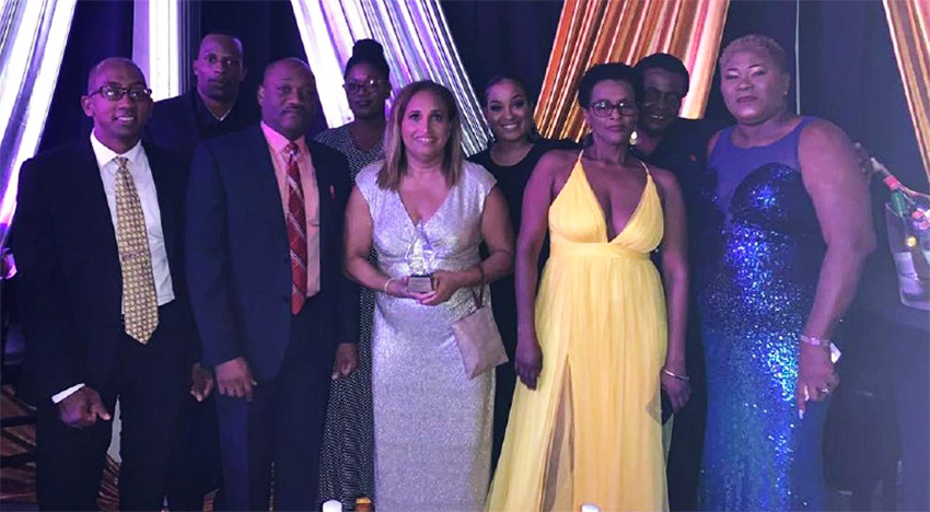 Image of the St Lucia Distillers Limited team – winners of the Export Achievement of the Year award. 