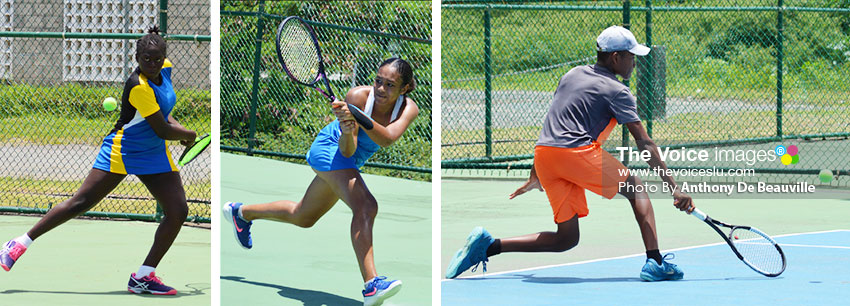 Image: (L-R) No. 2 seed Iyana Paul, No. 1 seed Jorda Mekerick and No. 1 seed Arden Rosemond. (PHOTO: Anthony De Beauville)