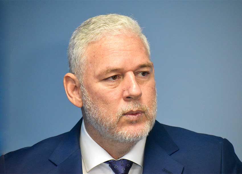 Image: Prime Minister Allen Chastanet has promised an announcement soon about changes intended to strengthen the police force and bring crime under control. 