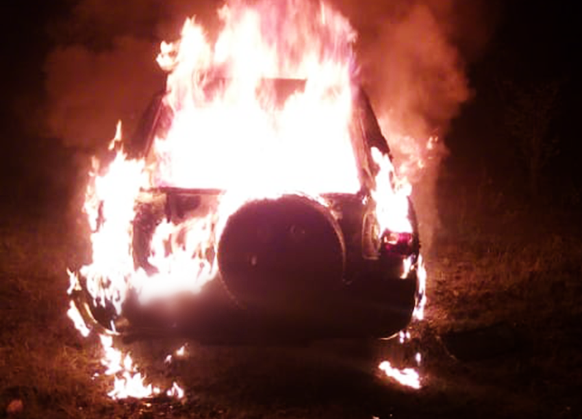 Image of Burning Vehicle