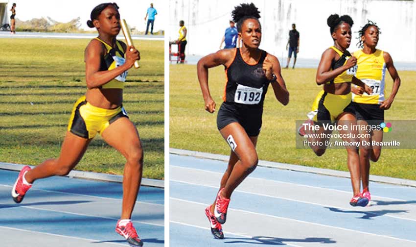 Image: Some of the female performers at National Juniors/ Carifta TRIALS. (PHOTO: Anthony De Beauville) 