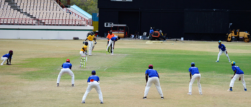 Image: Flashback!! Some of Saint Lucia’s finest Under 19 cricketers in action at the DSCG. (PHOTO: Anthony De Beauville) 