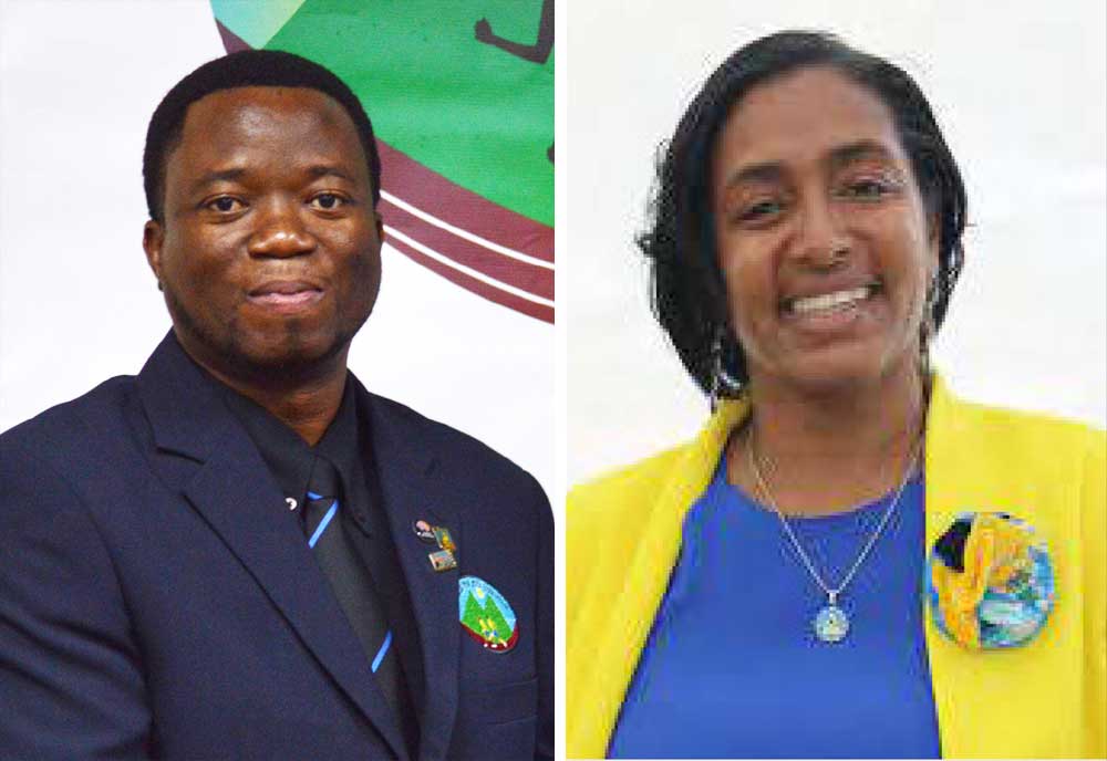 Image: (L-R) ) SLAA President – Cornelius Breen; Nancy Charles who showed some interest has decided to opt out. (PHOTO: (Anthony De Beauville/ NC) 